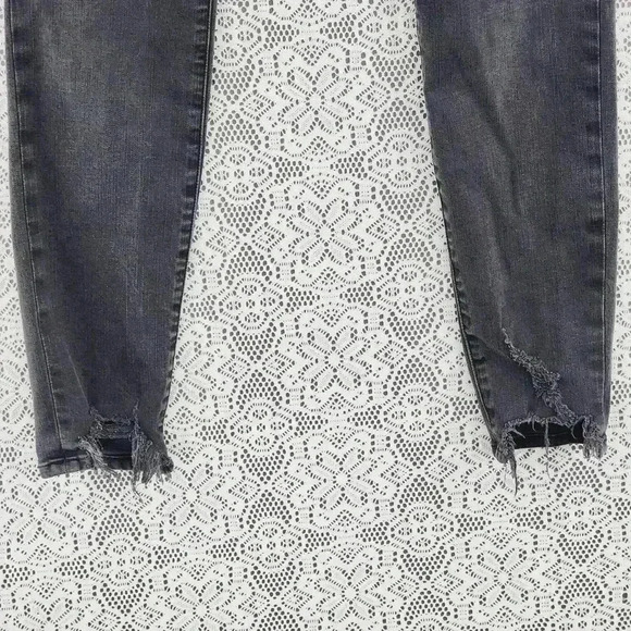 Frame Le Skinny De Jeanne Stretched Raw hem Gray Jeans Women's 30 - Picture 3 of 8